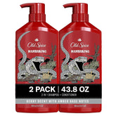 Old Spice MambaKing 2-in-1 Shampoo and Conditioner Set for Men, Healthier, Fuller, More Moisturized Looking Hair, 21.9 Fl Oz Each, Twin Pack