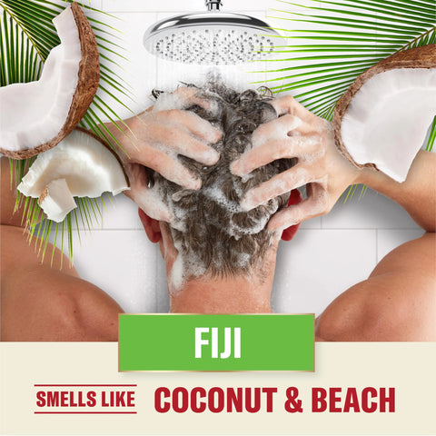 Old Spice Men's 2-in-1 Shampoo and Conditioner, Fiji, Coconut & Tropical Wood Scent, Healthier, Fuller, Moisturized Looking Hair, 21.9 Fl Oz Each, Twin Pack
