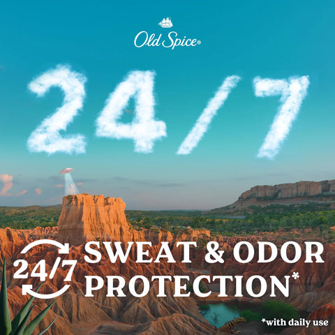 Old Spice Men's Antiperspirant & Deodorant Canyon with Aloe, 24/7 Odor Protection, 2.6oz (Pack of 3)