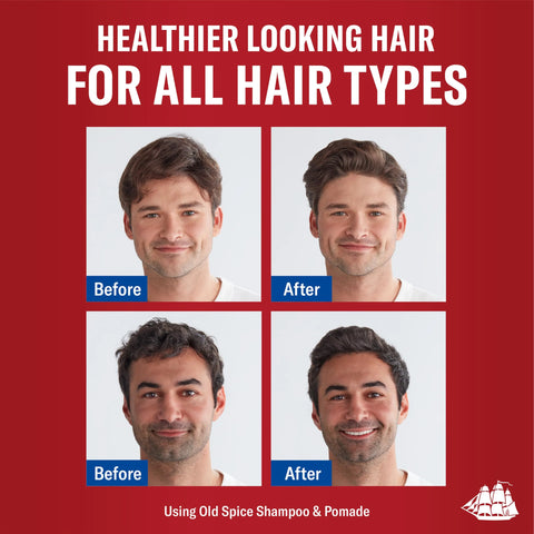 Old Spice Hair Pomade for Men, Medium Hold, Low Shine, Men's Hair Styling, 2.22 Oz Each, Twin Pack
