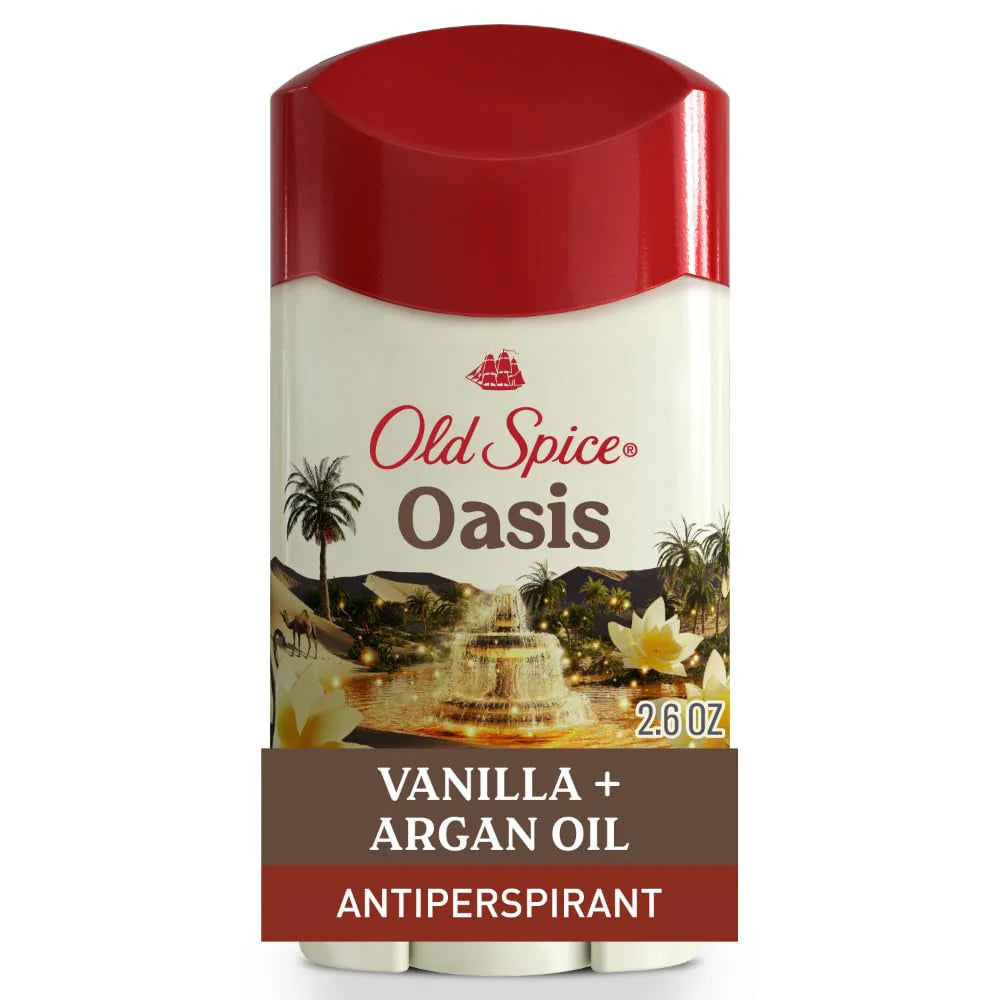 Old Spice Antiperspirant & Deodorant for Men, Oasis Scent with Vanilla Notes, 2.6 oz