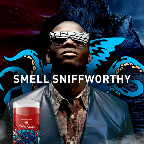 Old Spice Aluminum Free Deodorant for Men, 24/7 Odor Protection, 24/7 Freshness & Lasting Scent, Goes on Clear, Krakengard with Deep Ocean Scent, 3.0 oz (Pack of 3)