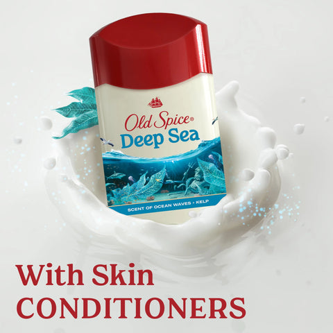 Old Spice Men's Antiperspirant & Deodorant Deep Sea with Ocean Elements, 3.4oz (Pack of 3)