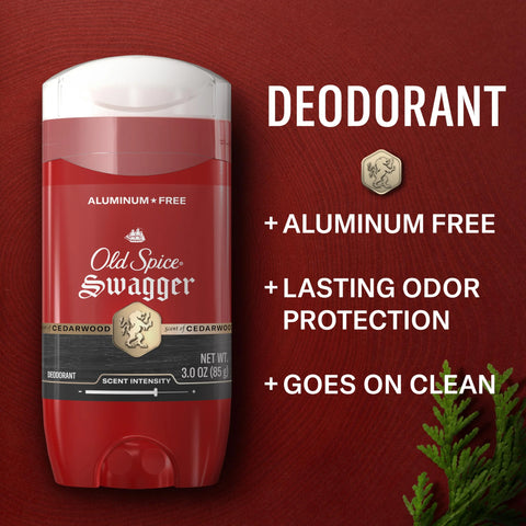 Old Spice Aluminum Free Deodorant for Men, 24/7 Odor Protection, 24/7 Freshness & Lasting Scent, Goes on Clean, 3.0 oz (Pack of 2)