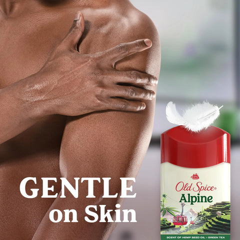Old Spice Men's Antiperspirant & Deodorant Alpine with Hemp Oil, 2.6oz (Pack of 3)