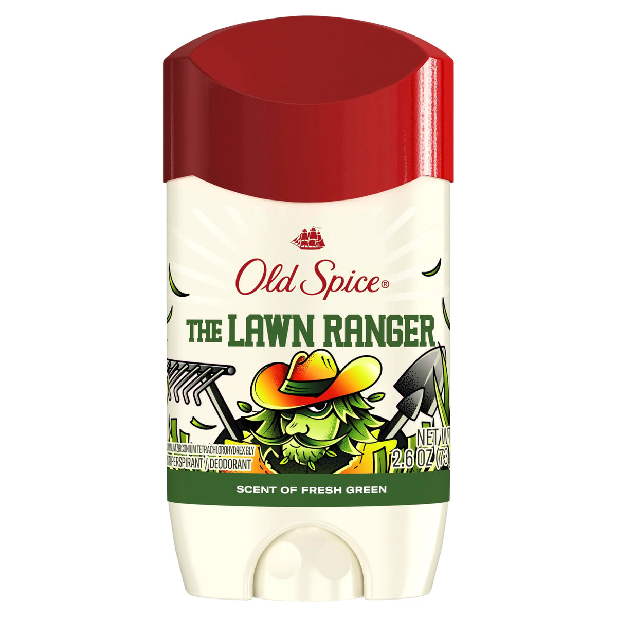 Old Spice Dry Feel Antiperspirant Deodorant for Men, Summerdudes, 24/7 Sweat & Odor Protection, 24/7 Sunny Freshness & Long Lasting Scent, Invisible Solid, Lawn Ranger with Fresh Green Scent, 2.6 oz