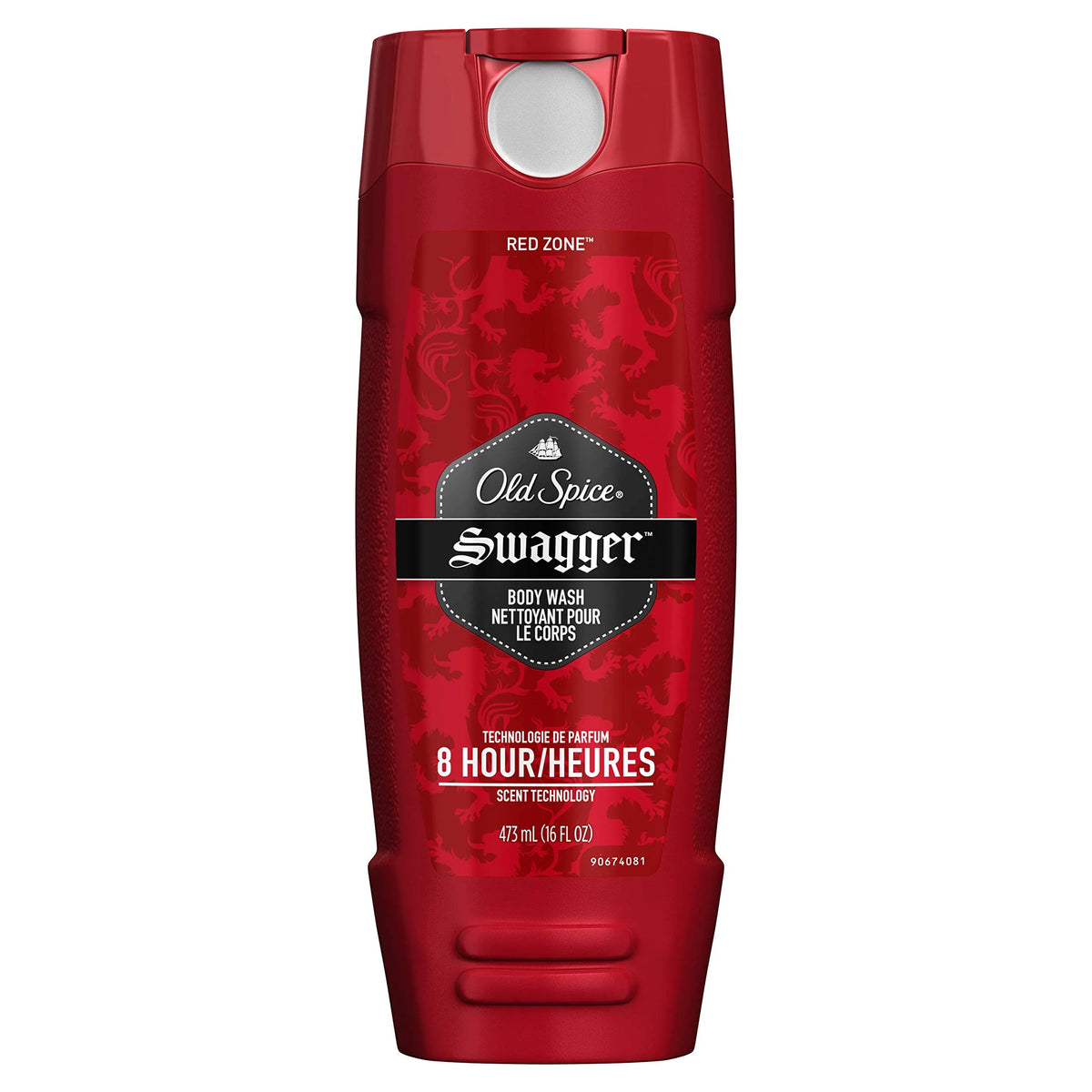 Old Spice Men's Body Wash, Swagger Scent of Confidence, 473 ml/16 fl Oz (Pack of 3)