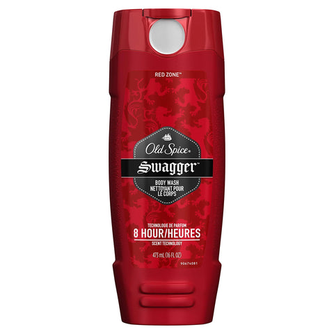 Old Spice Men's Body Wash, Swagger Scent of Confidence, 473 ml/16 fl Oz (Pack of 3)