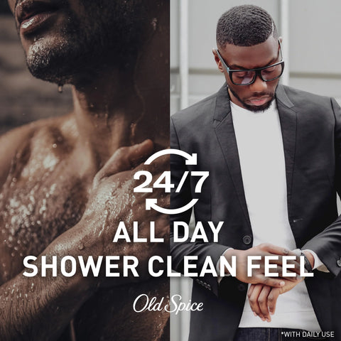 Old Spice Body Wash for Men, Refreshing 3X Defense, 24/7 Shower Fresh with Long Lasting Scent, Red Collection, Swagger with Cedarwood Scent, 33.4 oz (Pack of 4)